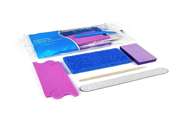 Professional for Salon Disposable 5 Pieces Mani and Pedi Kit Set
